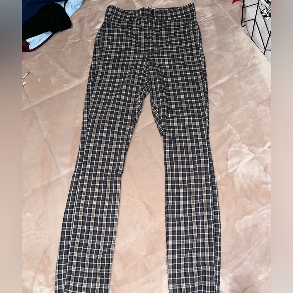 Hollister plaid pants size small